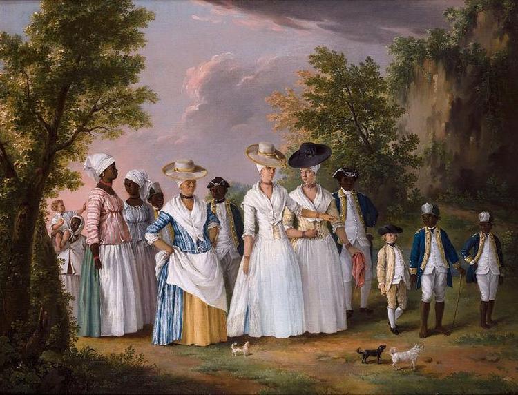  Free Women of Color with their Children and Servants in a Landscape,